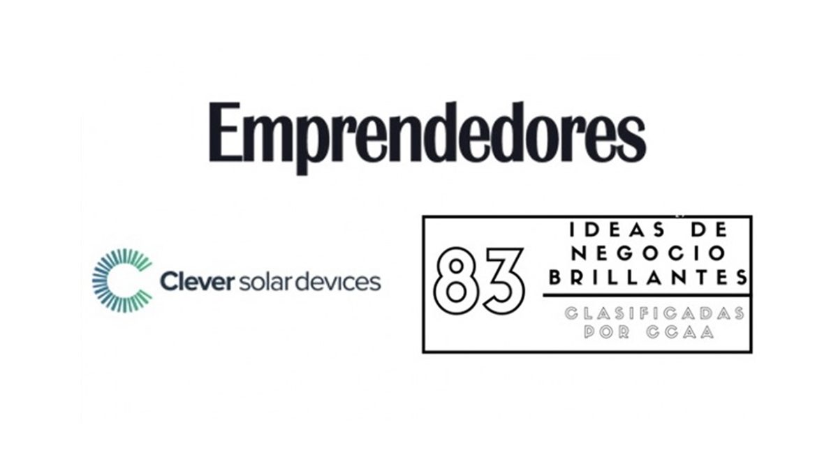 La revista Emprendedores pone a Clever Solar como una de las 5 brillantes ideas de negocio de Castilla y León